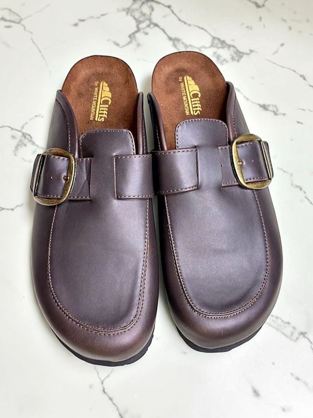 Clarks Buckle Loafers in Brown Like New